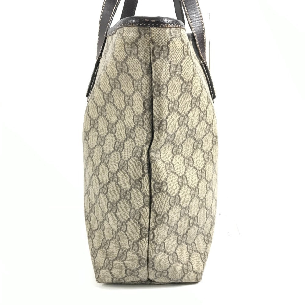 GUCCI 211137 GG Logo Shoulder Bag Tote Supreme Canvas Leather Men's Women's B... - Picture 4 of 16